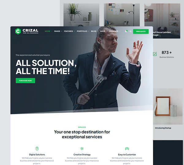Multipurpose Responsive Template + Admin