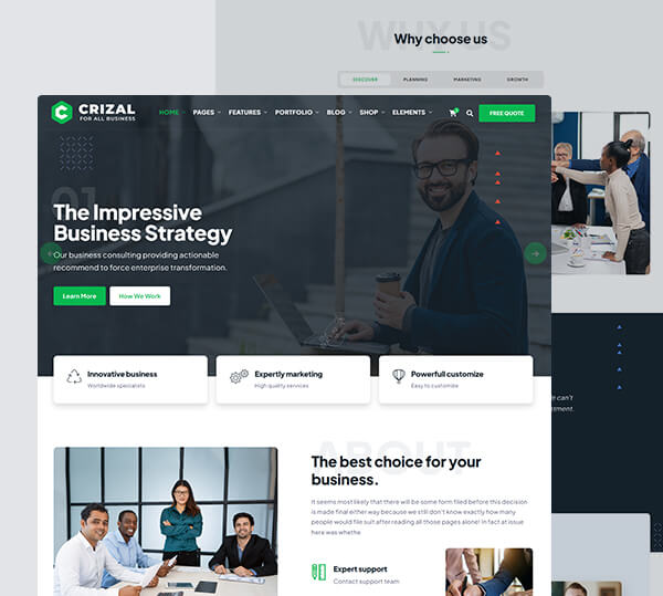 Multipurpose Responsive Template + Admin