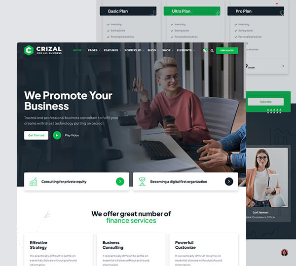 Multipurpose Responsive Template + Admin
