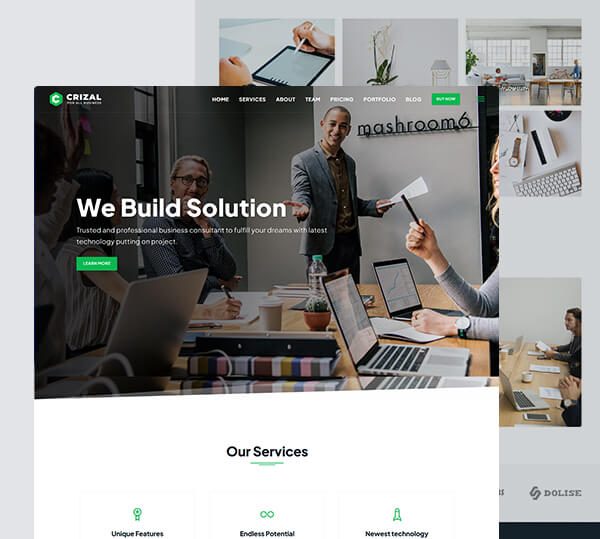 Multipurpose Responsive Template + Admin