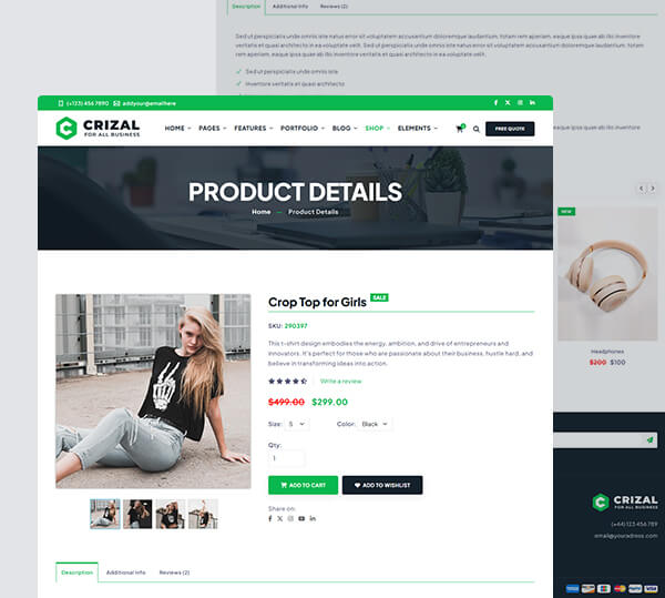 Multipurpose Responsive Template + Admin
