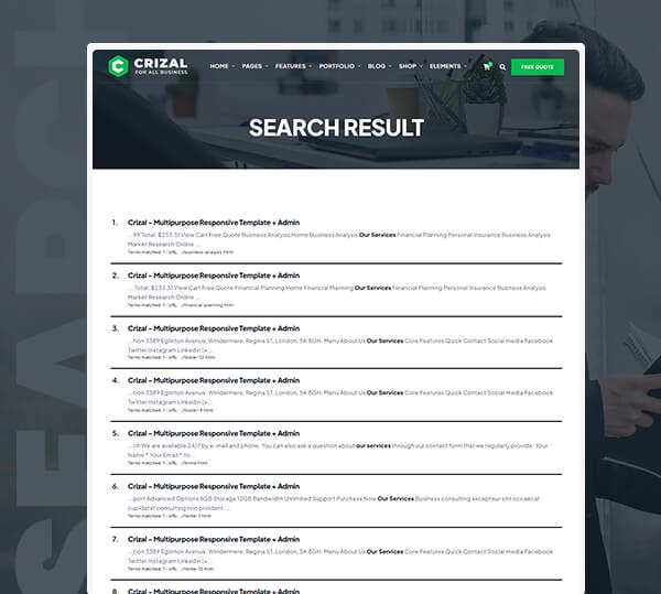 Multipurpose Responsive Template + Admin